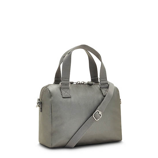 Kipling Zeva Metallic Handbag Handbag Grijs | BE 1290IL